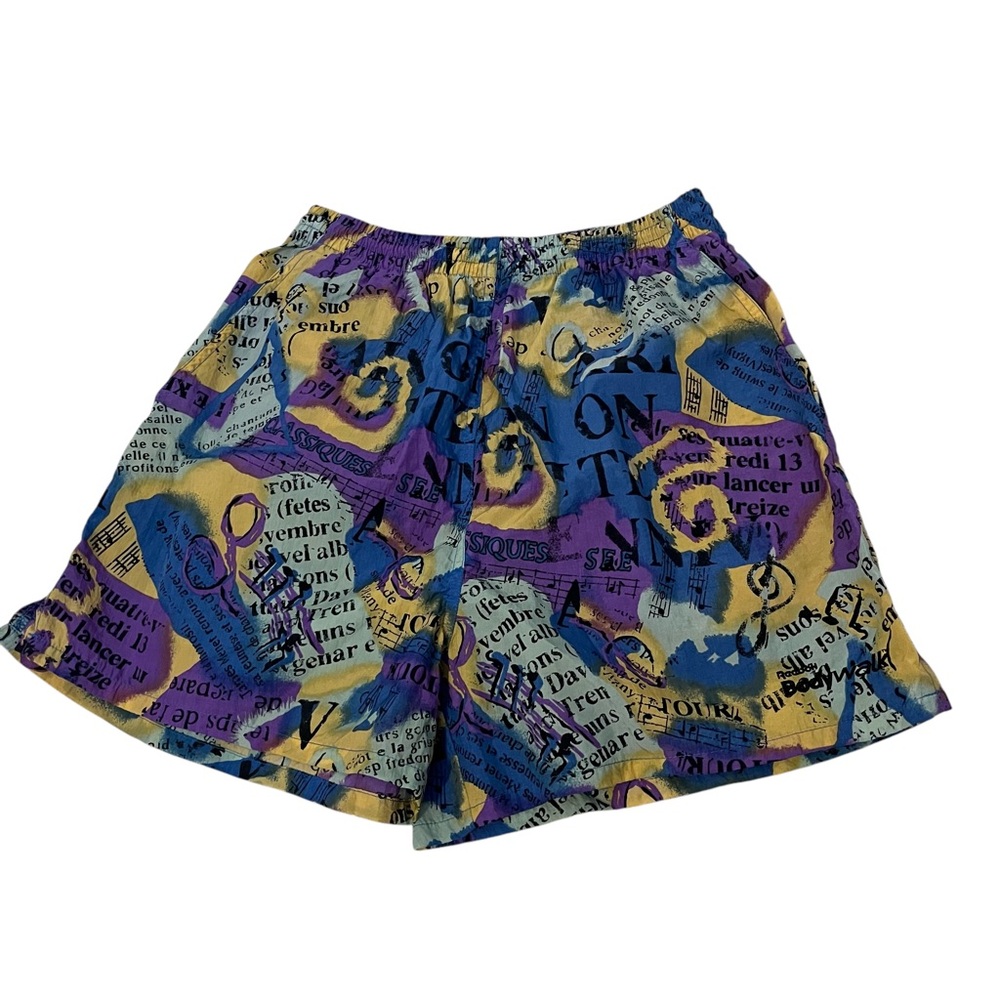 Reebok Multicolor Funky Vintage Graphic Shorts Men's Size Medium
